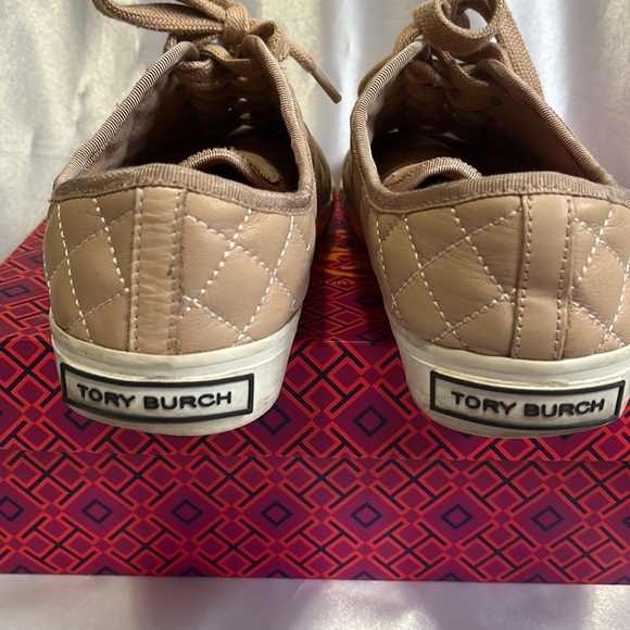 Tory Burch Blush 653 Caspe Quilted Sneaker-Vintage Mestico.Authentic. - Picture 5 of 10